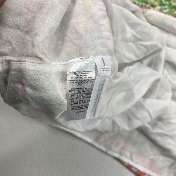 LOFT Plus Size Dress PL NWT Boho Tiered Ruffle Flutter Sleeve Summer Floral - Picture 9 of 11